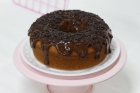 Bolo de Cenoura Caseiro coberto com Chocolate