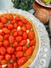 Quiche de Peito de Peru Defumado com alho poró e tomate Confit 