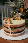 Bolo de Ninho com Pistache e Frutas Vermelhas Natalino