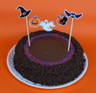 Bolo Festinha Halloween com Topper
