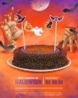 Bolo Festinha Halloween com Topper