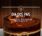 Bolo Dia dos Pais Pistache com Brigadeiro